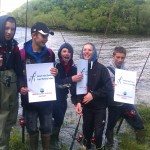 Young anglers enjoy fishing on Killarney Lakes