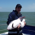 Dan Cantanase with his tope of 1540mm long, 600mm girt, what a fish.