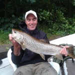 Danny Tiernan from Irishfishingtours.com with his 9lb trout caught on Lough Derg