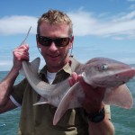 Des Chew with another fine Hound, on peeler crab of course.