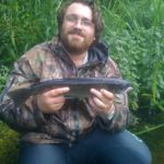 Edouard Rousseaux with his sea trout