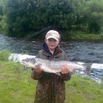 James Shanahan with his 11lb salmon