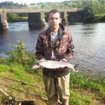 Joe Tynan caught his first fish on the fly Wednesday. 4lb weiht
