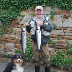 John O’Neil (and Monty) Had 4 Fish From Briney’s Yesterday On A Size 8 Ally’s Shrimp, Releasing Two..