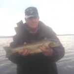 Michael Kelly, Dublin with his 4 lb trout caught this week on an LF (dry fly)