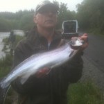 Mervyn Bell With His Fish From The Crooked Hole On Fly At The End Of Last Week.
