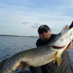 Moi Mateur with a 26.88 lb. pike from Lough Ennell