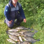 Nick Gedney with a nice catch of bream from a lough in East Clare
