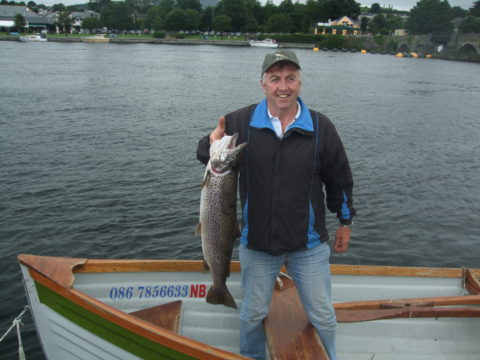 Noel Bulger with Donimic's brown trout