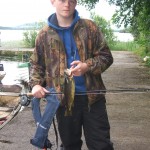 Oisin Faul, Ballina, Co.Mayo with his winning trout