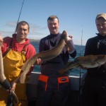 The lads from NUIG showing off some of their catch