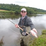 Andrew Ryan with sea trout