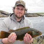 David Ryan with a lovely ballan wrasse