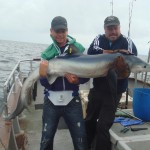 Nicky and Ronald with a blue at Courmacsherry