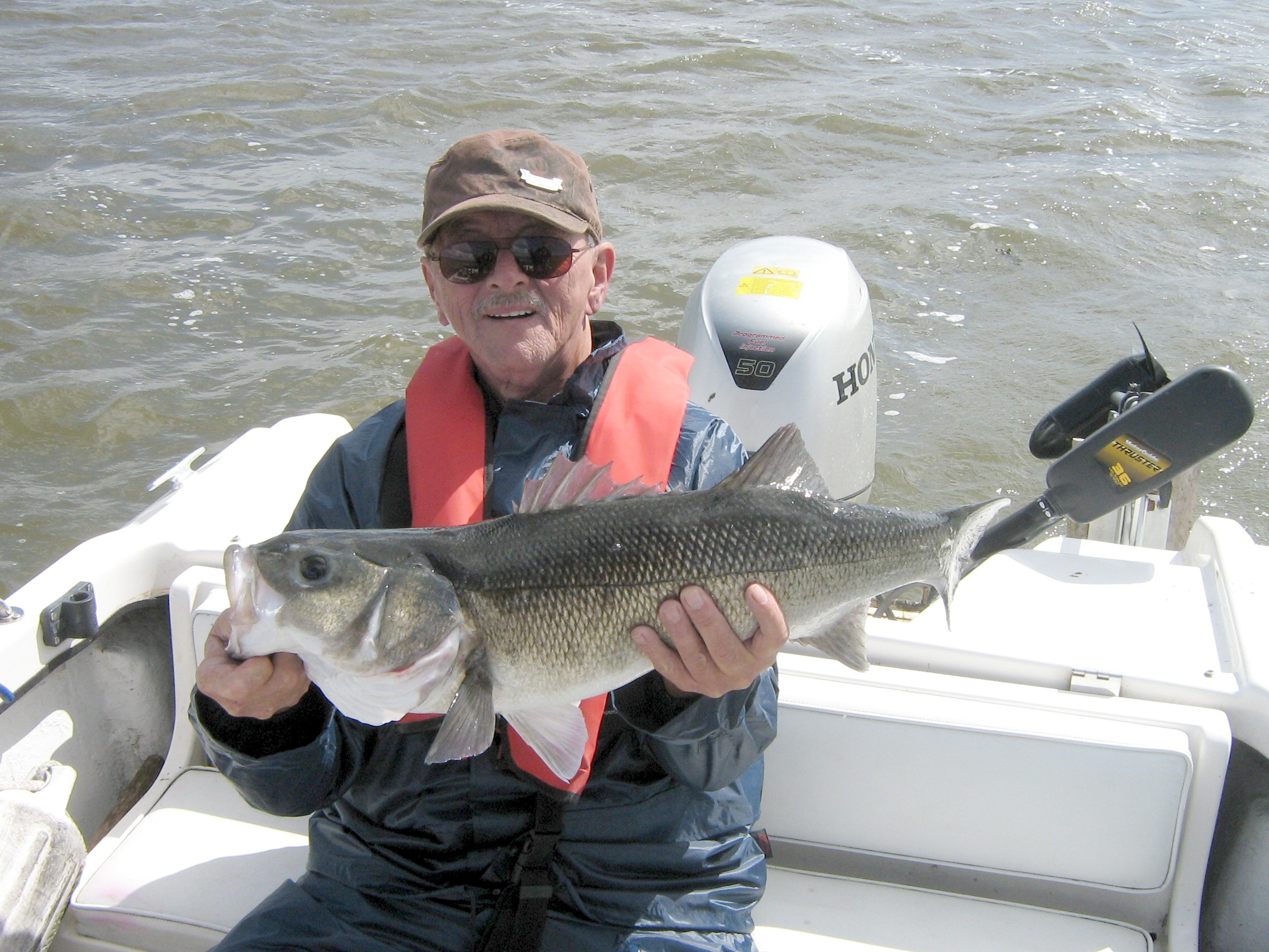 This fine bass weighed 10.3 lbs on Richie’s new Ruben Heaton scales.