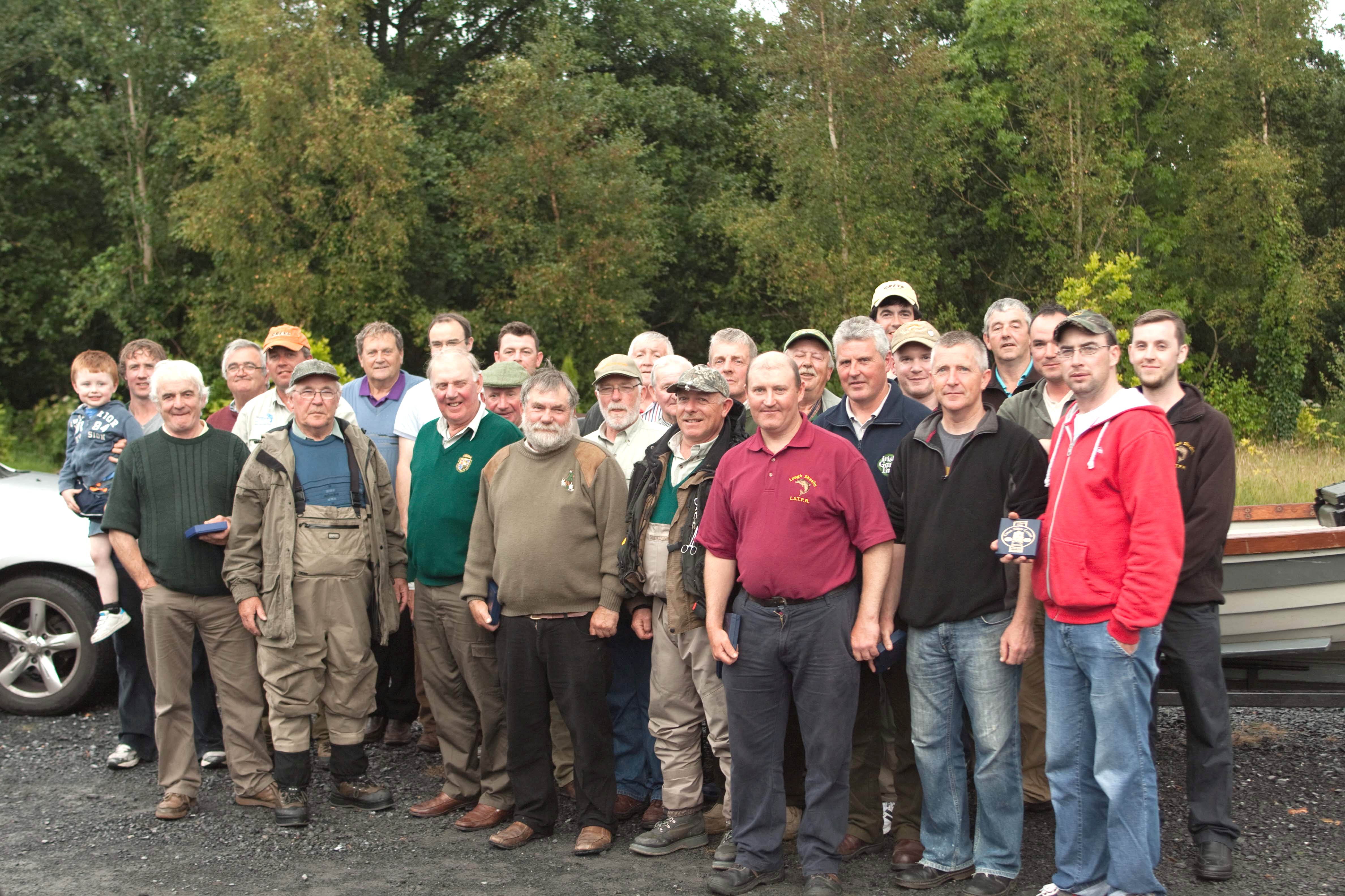 A group of anglers who took part in The McDonald Cup fly fishing competition