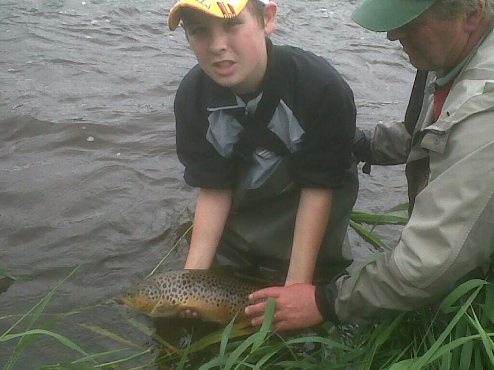 Young Gerard Shows His Great Catch Prior to Releasing it Back to the Kells Blackwater
