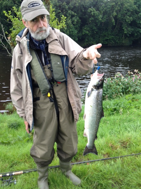 Cyril Byrne with his salmon caught at the weekend