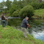 Anglers fishing on the River Feale in Abbeyfeale. New figures show that salmon stocks on the river have reached a record low