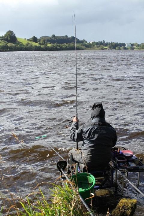 Angler Playing Another Nice Roach on Lough Muckno on Day 2