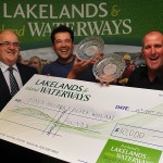 Derek WiIllan & Mark Pollard from the UK with John Martin Chief Executive Waterways Ireland Sponsor of Lakelands & Inland Waterways