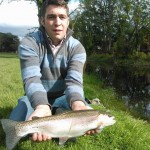 A lovely Rainbow Trout caught on a Goldhead a the Sheet Water in Carton estate