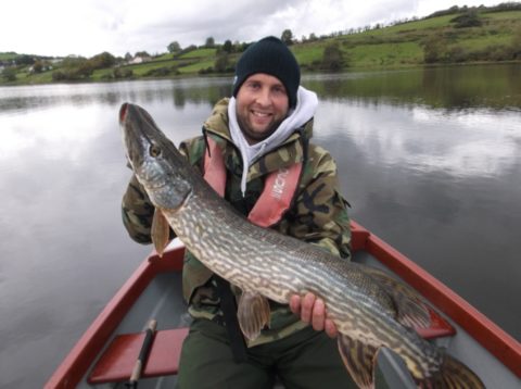 Charlie Henderson from Dublin with a Lovely 17lb Co Monaghan Pike