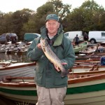 Gordon Law with his prize winning trout