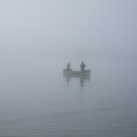 Boat in mist