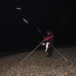 A frosty November night shore fishing