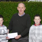 John Cooke Hon-Secretary of Lough Bane Anglers Association presented Adam Flanagan with his prize