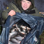 Terry Jackson – A nice bag of roach and small hybrids in flood conditions