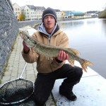 David Murphy with pike on river Barrow