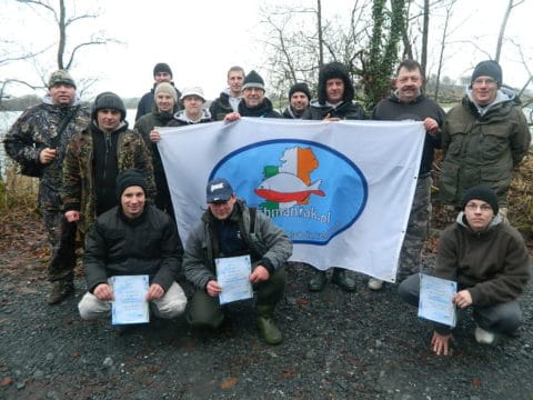 Members of the Fishmaniak Club on Lough Muckno On Sunday 2nd December