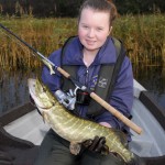 Midland Angling – Girl with pike