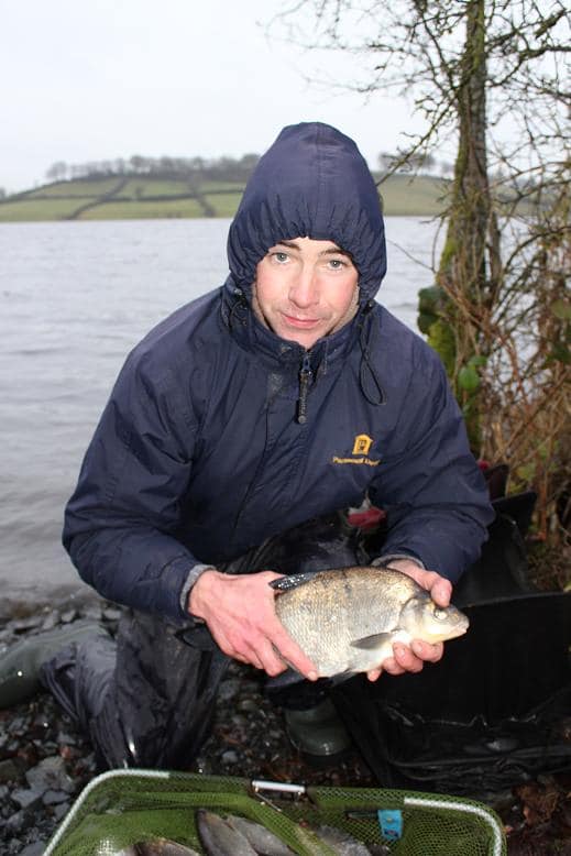 Seamus Winters with Part of his Catch on Lough Muckno Today