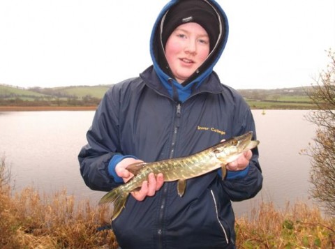 Young Lee Harris with His Pike at the Club Competition on Sunday 2nd December