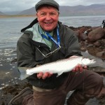 Dr Ken Whelan with one of his Kerry sea trout