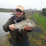 A fine Rainbow at Adaire fishery