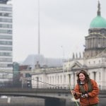 World Champion Angler Glenda Powell member of APGAI IRL. and owner of Blackwater Lodge launches the Ireland Angling Expo 2013 on the Liffey. The river Liffey for first time in years is open again on a catch & release basis for Salmon fishing.