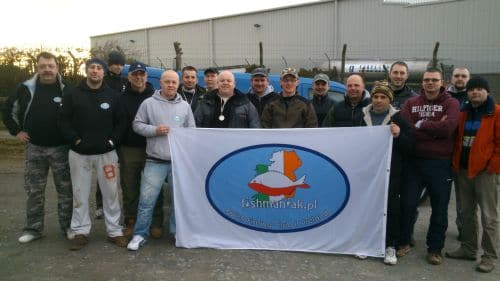 Members of the Fishmaniak Fishing Club at Lough Egish on Sunday