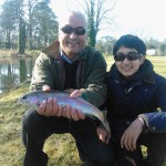 Carton House Fishery Feb 2013 – A small but beautifully marked Rainbow caught on the Sheet of Water on Monday afternoon.