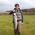 Eoin McManus with his 10lb salmon