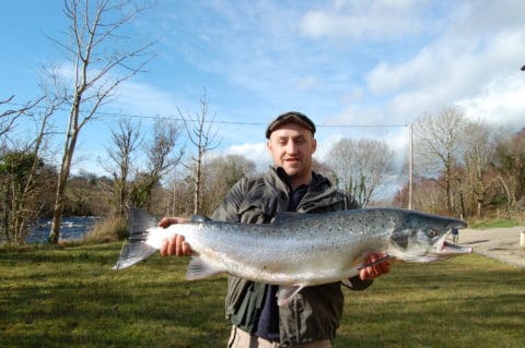 Marty O' Hara 17.5lb Salmon on the Drowes 