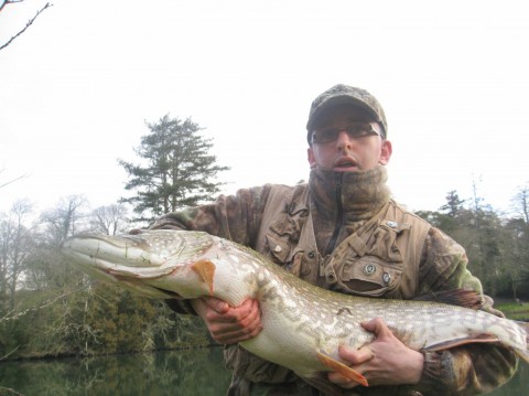 Alan Scully with pike from Rye Lake