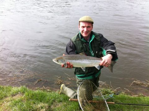 Paddy and his 8lb salmon