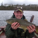 Lough Sheelin – Gary McKiernan with his 6 ¼  lb trout caught on a Glister Ollie