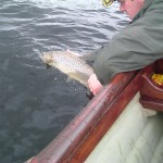 Gary carefully releasing his 6 ¼ lb trout