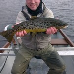 Peter Boyle with his 5lb trout caught March 1st on Sheelin
