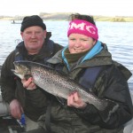 Eddie and Natashia Darby enjoy the day on Lough Lene